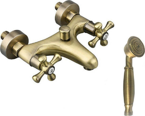 Rubinetto Bagno Vasca Doccia Miscelatore Doppia Manopola Ottone Bronzo Satinato Casa, arredamento e bricolage > Accessori Bagno > Rubinetti Bagno Trade Shop italia - Napoli, Commerciovirtuoso.it