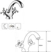 Rubinetto Bicomando Per Lavabo Appoggio Bagno Comando Croce Vite Acciaio Cromato Fai da te/Attrezzature per cucine e bagni/Attrezzature per bagni/Rubinetti per lavandini bagno Trade Shop italia - Napoli, Commerciovirtuoso.it