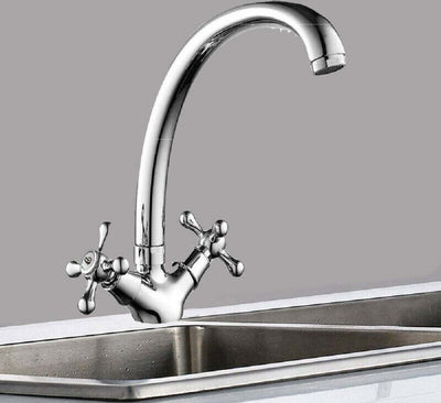 Rubinetto Cucina Lavabo Monoforo Ottone Cromato Lucido Miscelatore Doppio Comando Casa, arredamento e bricolage > Cucina > Rubinetti Cucina Trade Shop italia - Napoli, Commerciovirtuoso.it