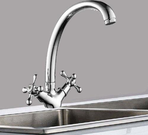 Rubinetto Cucina Lavabo Monoforo Ottone Cromato Lucido Miscelatore Doppio Comando Casa, arredamento e bricolage > Cucina > Rubinetti Cucina Trade Shop italia - Napoli, Commerciovirtuoso.it