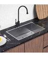 Rubinetto Cucina Miscelatore Lavello Canna Alta Monocomando Nero Satinato 87254