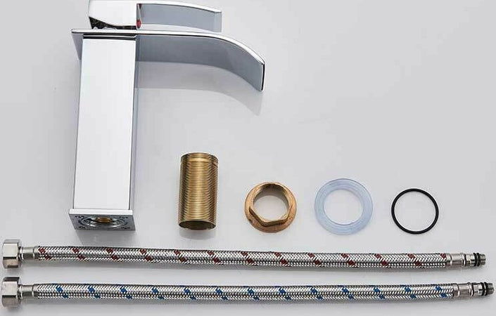 Rubinetto Da Bagno Design Moderno A Cascata Miscelatore Monocomando Cromato Rubinetti Bagno Trade Shop italia - Napoli, Commerciovirtuoso.it