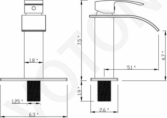 Rubinetto Da Bagno Design Moderno A Cascata Miscelatore Monocomando Cromato Rubinetti Bagno Trade Shop italia - Napoli, Commerciovirtuoso.it