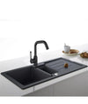 Rubinetto Da Cucina Monocomando Miscelatore Girevole Lavello Nero Satinato 87258
