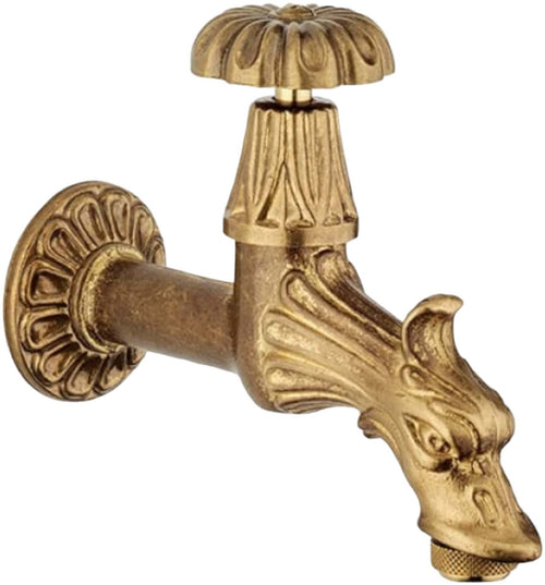 Rubinetto da giardino artistico bocca di leone