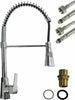 Rubinetto-da-lavello-cucina-a-canna-alta-miscelatore-con-doccetta-cromato