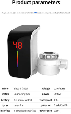Rubinetto Elettrico Istantaneo Caldaia Acqua Calda Con Display Fo-j07 Casa, arredamento e bricolage > Cucina > Rubinetti Cucina Trade Shop italia - Napoli, Commerciovirtuoso.it