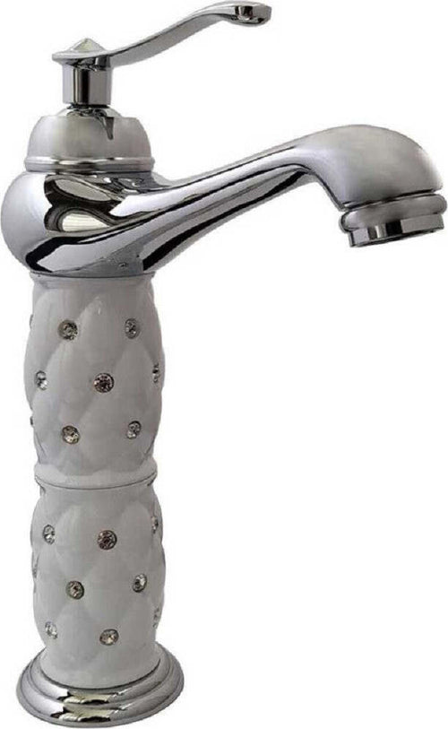 Rubinetto Lavabo Brillantini Miscelatore Bagno Monoforo Argento Canna Alta 52156 Fai da te/Attrezzature per cucine e bagni/Attrezzature per bagni/Rubinetti per lavandini bagno Trade Shop italia - Napoli, Commerciovirtuoso.it