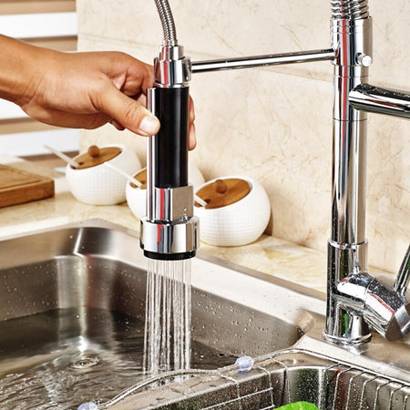 RUBINETTO LAVABO CUCINA CANNA ALTA DOPPIO MISCELATORE MONOCOMANDO ESTRAIBILE Fai da te/Attrezzature per cucine e bagni/Impianti per la cucina/Rubinetti da cucina/Rubinetti per lavelli da cucina Trade Shop italia - Napoli, Commerciovirtuoso.it