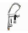 Rubinetto Lavello Cucina A 2 Vie Orientabile Con Doccetta In Ottone Cromato 59286