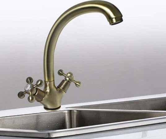 Rubinetto-Lavello-Da-Cucina-A-Canna-Alta-Miscelatore-Bronzo-In-Ottone-52806a