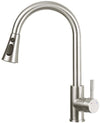 Rubinetto miscelatore acciaio inox con doccetta estraibile