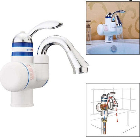 Rubinetto Miscelatore Caldaia Elettrico Acqua Calda Canna Corta Per Cucina Bagno Fai da te/Attrezzature per cucine e bagni/Attrezzature per bagni/Rubinetti per lavandini bagno Trade Shop italia - Napoli, Commerciovirtuoso.it