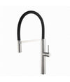 Rubinetto Miscelatore Cucina Acciaio Satinato Nero Flessibile Monocomando 87350
