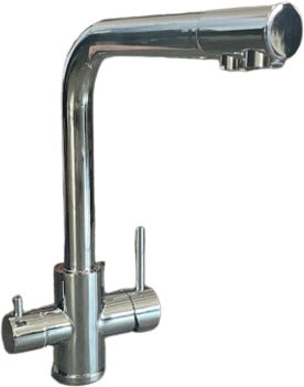 Rubinetto miscelatore cucina doppia uscita per depuratore /acqua potabile