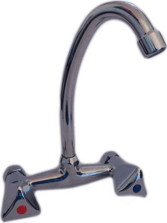 Rubinetto-Miscelatore-Doppio-Comando-Canna-Alta-Cucina-Lavello-Lavabo