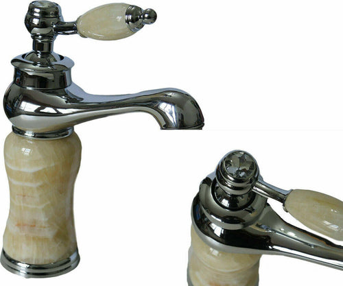 RUBINETTO-MISCELATORE-EFFETTO-MARMO-MONOCOMANDO-BAGNO-CASA-ACCIAIO