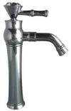 Rubinetto miscelatore joystick per bagno o cucina, vintage con cristalli