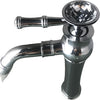 Rubinetto miscelatore joystick per bagno o cucina, vintage con cristalli