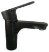 Rubinetto miscelatore lavabo bagno nero opaco