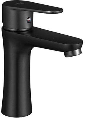 Rubinetto miscelatore lavabo bagno nero opaco