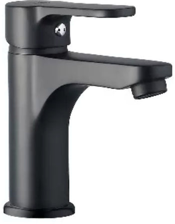 Rubinetto miscelatore lavabo bagno nero opaco