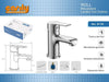 Rubinetto Miscelatore Monocomando Cromato Per Lavabo Lavandino Moderno Roll87105 Fai da te/Attrezzature per cucine e bagni/Attrezzature per bagni/Rubinetti per lavandini bagno Trade Shop italia - Napoli, Commerciovirtuoso.it