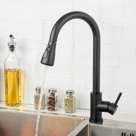 Rubinetto-Miscelatore-Monocomando-Cucina-Con-Doccetta-Estraibile-Nero-79571