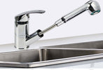 Rubinetto-Miscelatore-Monocomando-Cucina-Lavello-Lavabo-Con-Doccetta-Estraibile