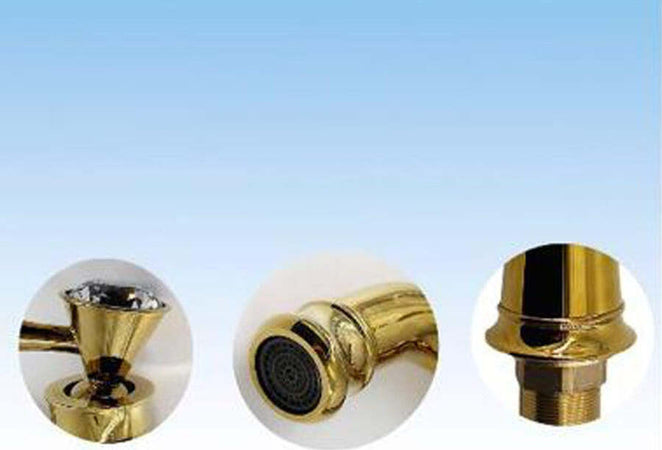 Rubinetto-Miscelatore-Monocomando-Lavabo-Lavello-Cucina-Alto-Ottone-Dorato-Oro