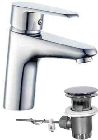 Rubinetto miscelatore per bagno lavabo