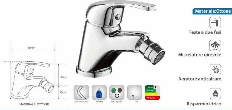 Rubinetto Miscelatore Per Bidet Bid? Bagno Materiale Ottone Cromato Taranto Casa, arredamento e bricolage > Accessori Bagno > Rubinetti Bagno Trade Shop italia - Napoli, Commerciovirtuoso.it
