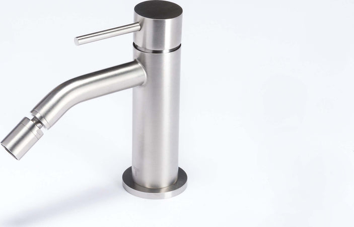 Rubinetto-Miscelatore-per-bidet-in-acciaio-inox-316L-spazzolato-Tubico-Tevere
