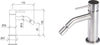 Rubinetto-Miscelatore-per-bidet-in-acciaio-inox-316L-spazzolato-Tubico-Tevere