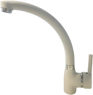 Rubinetto miscelatore Per Cucina Finitura Granito Bianco Opaco