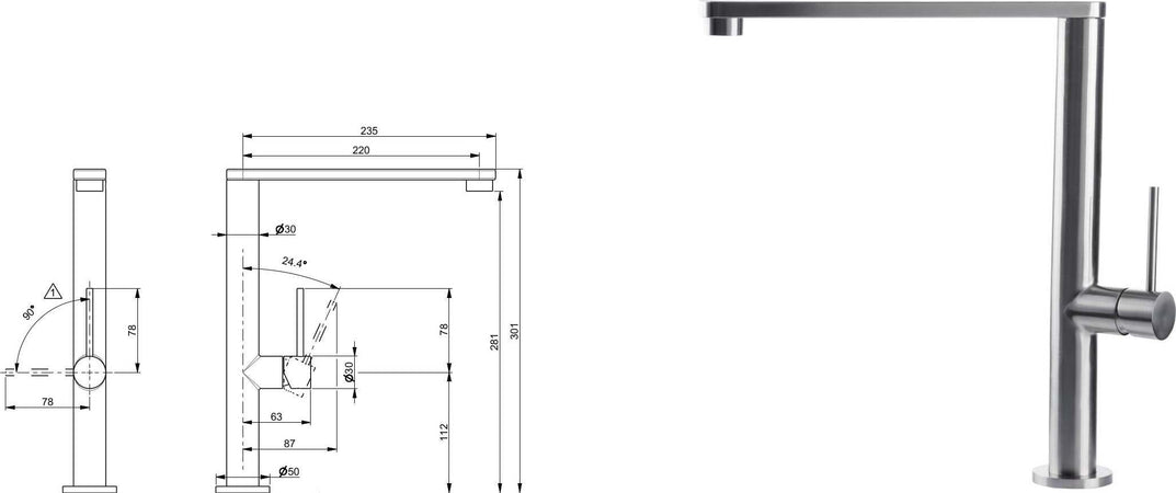 Rubinetto-Miscelatore-per-lavello-con-canna-piatta-in-acciaio-inox-Tubico-Kitchen-River