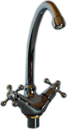 RUBINETTO MISCELATORE PER LAVELLO CUCINA A CANNA ALTA A CROCE COMANDO A VITE Fai da te/Attrezzature per cucine e bagni/Impianti per la cucina/Rubinetti da cucina/Rubinetti per lavelli da cucina Trade Shop italia - Napoli, Commerciovirtuoso.it
