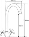 RUBINETTO MISCELATORE PER LAVELLO CUCINA A CANNA ALTA CROCE BICOMANDO A VITE Fai da te/Attrezzature per cucine e bagni/Impianti per la cucina/Rubinetti da cucina/Rubinetti per lavelli da cucina Trade Shop italia - Napoli, Commerciovirtuoso.it