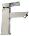 Rubinetto miscelatore quadrato per lavabo design moderno squadrato