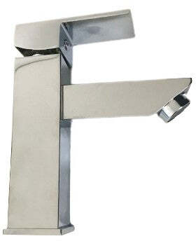 Rubinetto miscelatore quadrato per lavabo design moderno squadrato