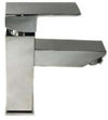 Rubinetto miscelatore quadrato per lavabo design moderno squadrato