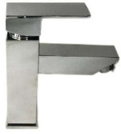 Rubinetto miscelatore quadrato per lavabo design moderno squadrato