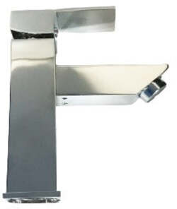Rubinetto miscelatore quadrato per lavabo design moderno squadrato