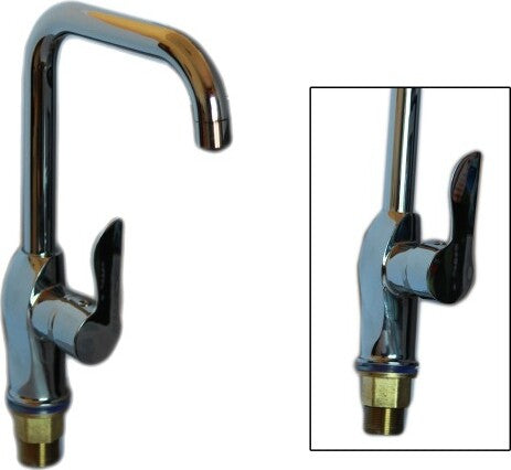 Rubinetto Monocomando Miscelatore Per Lavello Cucina Canna Alta Acciaio Croma V4 Fai da te/Attrezzature per cucine e bagni/Impianti per la cucina/Rubinetti da cucina/Rubinetti per lavelli da cucina Trade Shop italia - Napoli, Commerciovirtuoso.it