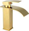 Rubinetto Oro Da Bagno Design Moderno A Cascata Miscelatore Monocomando Dorato Rubinetti Bagno Trade Shop italia - Napoli, Commerciovirtuoso.it