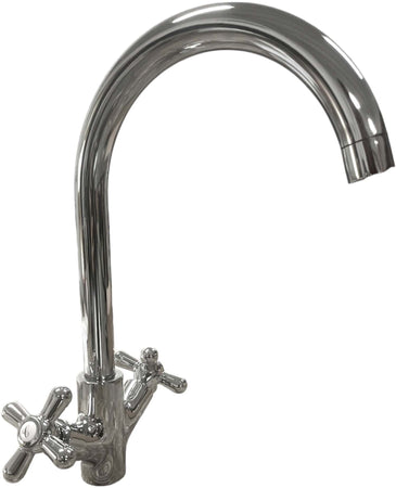 Rubinetto per bagno o cucina maniglie a croce, moderno