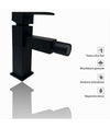 Rubinetto Per Bagno Ultra Moderno Miscelatore Orientabile Bidet Nero Opaco 87208