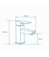 Rubinetto Per Bagno Ultra Moderno Miscelatore Orientabile Lavabo Nero Opaco 87207