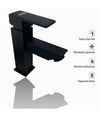 Rubinetto Per Bagno Ultra Moderno Miscelatore Orientabile Lavabo Nero Opaco 87207