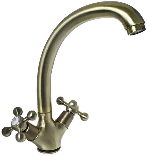 Rubinetto per cucina bronzato vecchio ottone vintage